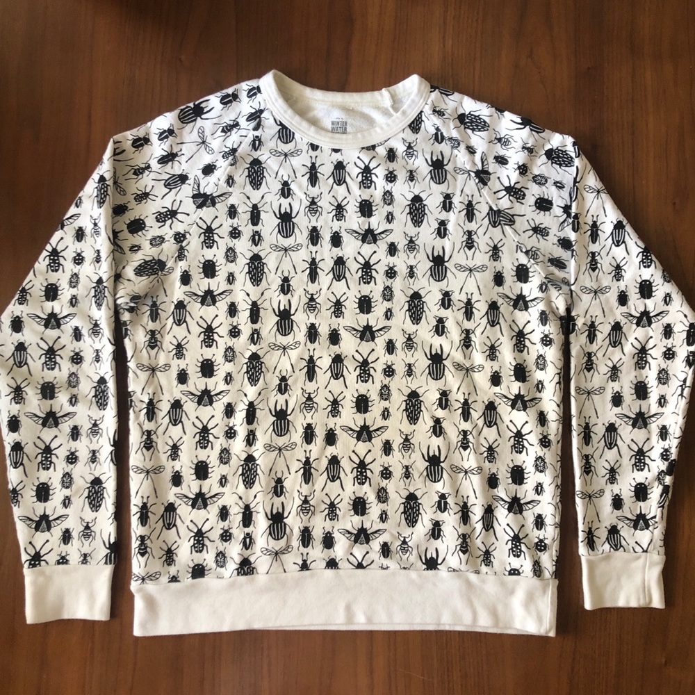 Winter Water Factory Bug Crewneck Sweater ✨ Unisex Size Medium Insects